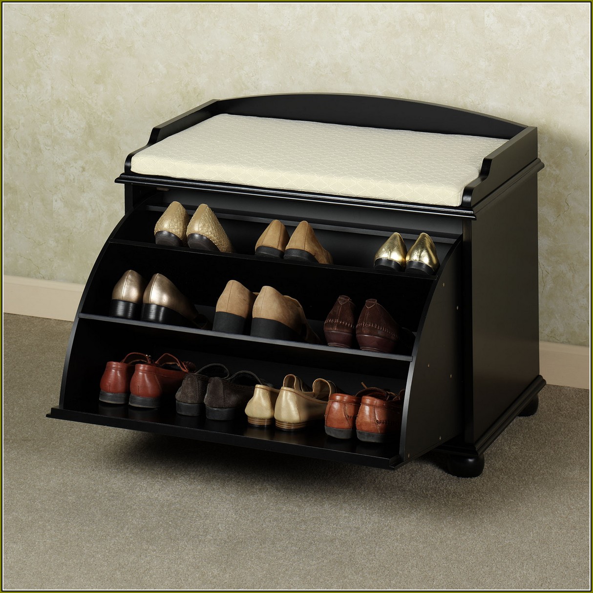 Modern Shoe Cabinet Bench - Cabinet #50100 | Home Design Ideas